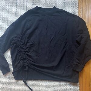 AllSaints Black Cotton Able Sweat Sweatshirt Medium